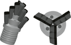 Drehbohrkrone mit Anschweißfingern