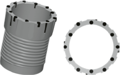 Ringbohrkrone mit 8-Kantstiftschneide 2