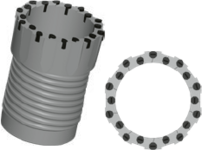 Ringbohrkrone mit 8-Kantstiftschneide 3