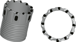 Ringbohrkrone mit PCD Stiften.png