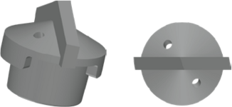 Spatschneide mit Radialnut